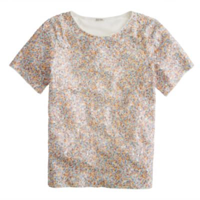 Cluster sequin tee