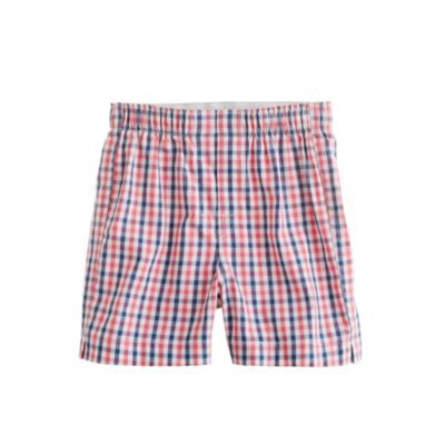 Boys' yarn-dyed cotton boxers