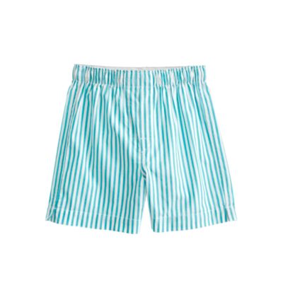 Boys' yarn-dyed cotton boxers