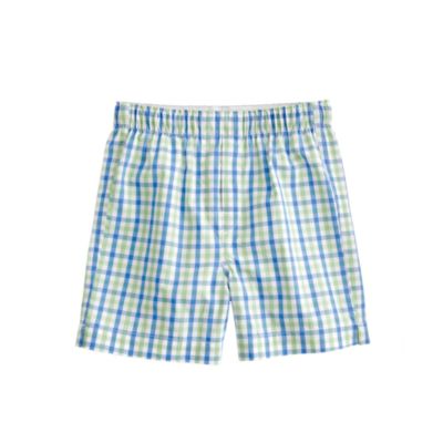 Boys' yarn-dyed cotton boxers