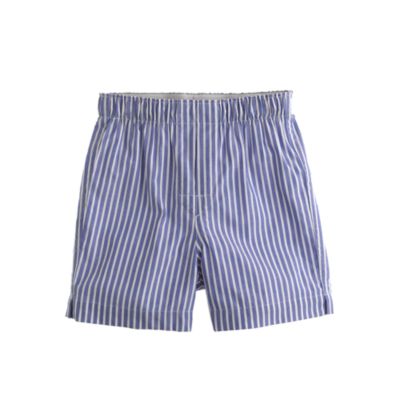 Boys' yarn-dyed cotton boxers