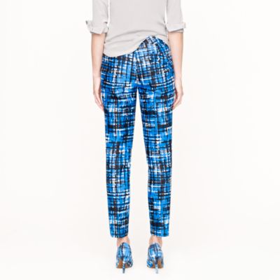 Collection etched plaid pant