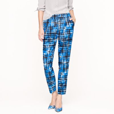 Collection etched plaid pant