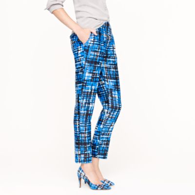 Collection etched plaid pant