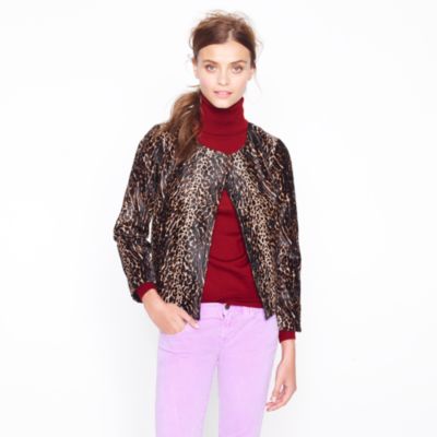 Collection leopard calf hair jacket