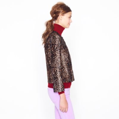 Collection leopard calf hair jacket