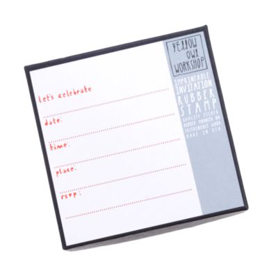 Yellow Owl Workshop invitation stamp