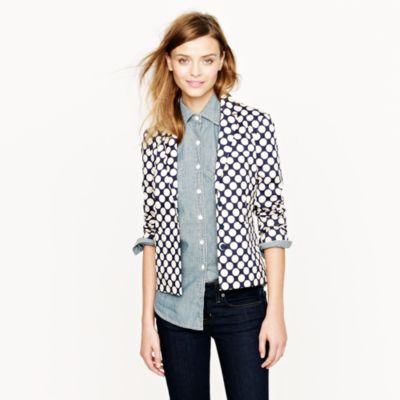 Shrunken blazer in Pop Art polka dot