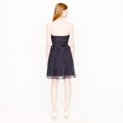 Arabelle dress in polka-dot silk chiffon