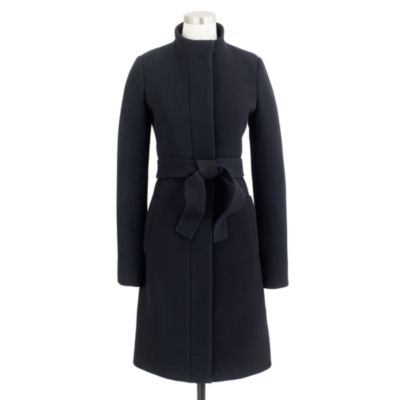Double-cloth funnel coat