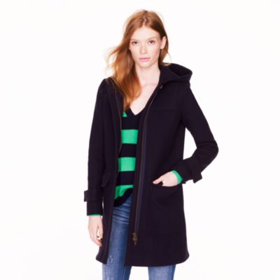 Petite stadium-cloth duffle coat