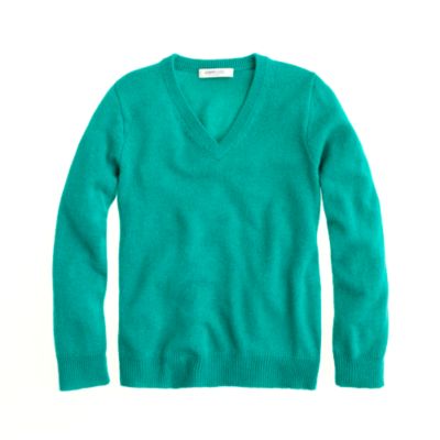 Kids' cashmere V-neck sweater