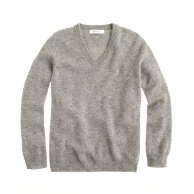Kids' cashmere V-neck sweater