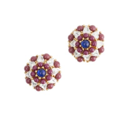 Tiered crystal earrings