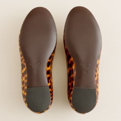 Girls' patent tortoise ballet flats
