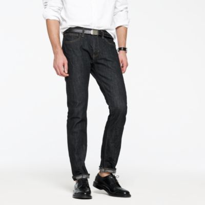 484 slim-fit jean in black resin crinkle wash