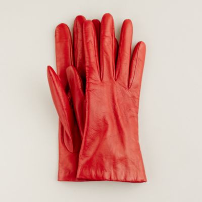 Cashmere-lined leather gloves