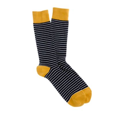 Tipped microstripe socks