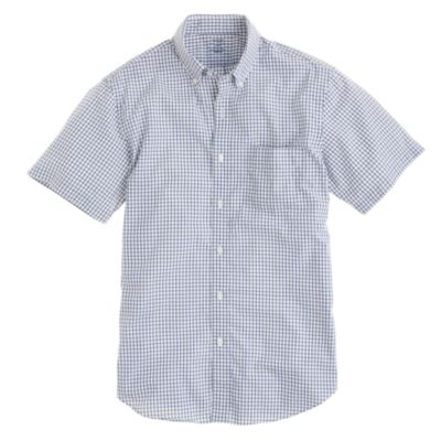 Lightweight short-sleeves shirt in Baltic check