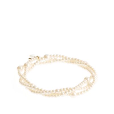 Girls' triple-strand pearl bracelet