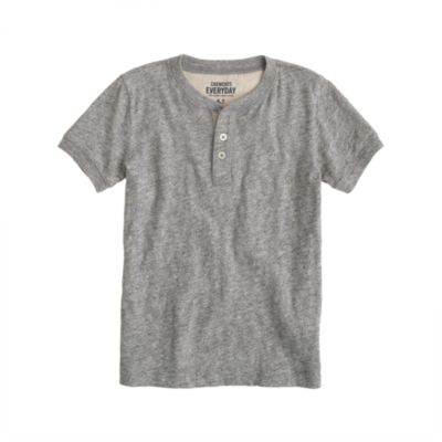 Boys' field knit jasp&eacute; short-sleeve henley