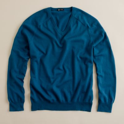 Cotton-cashmere V-neck sweater