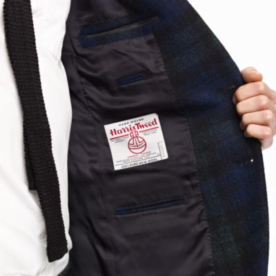 Ludlow sportcoat in Black Watch Harris Tweed wool