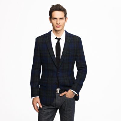 Ludlow sportcoat in Black Watch Harris Tweed wool