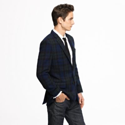 Ludlow sportcoat in Black Watch Harris Tweed wool