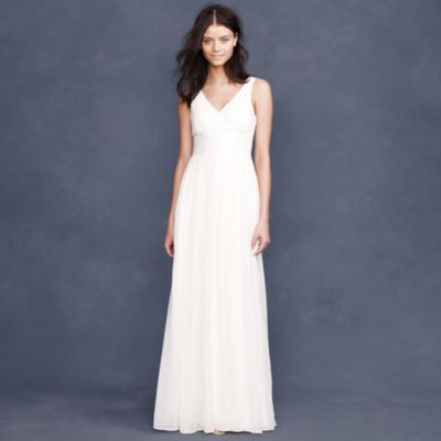 Petite Sophia gown in silk chiffon