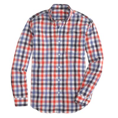 Secret Wash shirt in purple check
