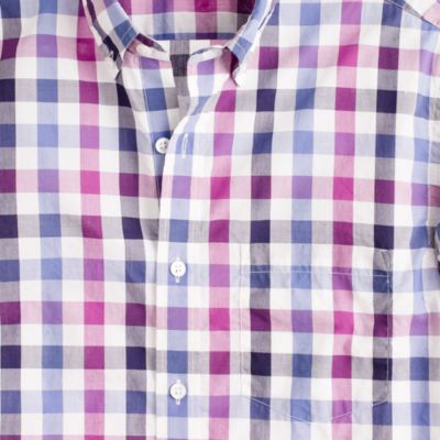 Secret Wash shirt in purple check
