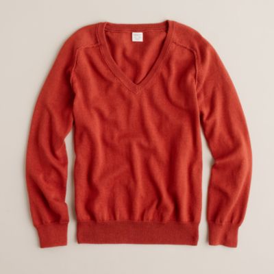 Boys' cotton-cashmere V-neck sweater