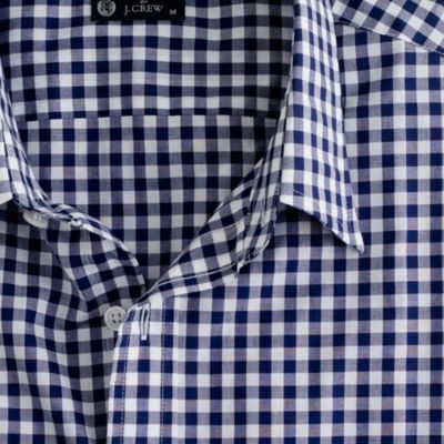 Point-collar regular-fit dress shirt in medium gingham