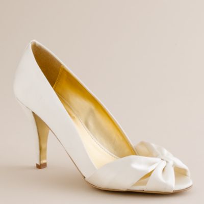 Martina satin peep toes