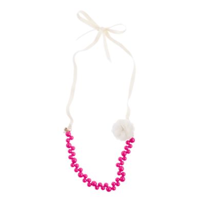 Girls' bauble necklace with flower