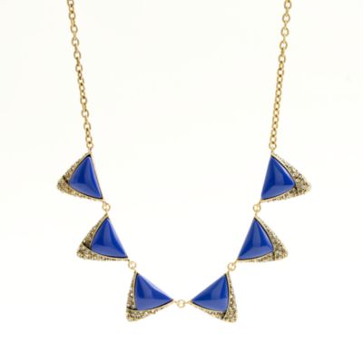 Factory crystal triangle pendant necklace