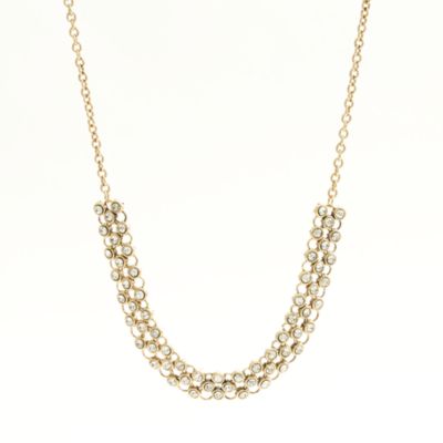 Factory crystal checkerboard necklace