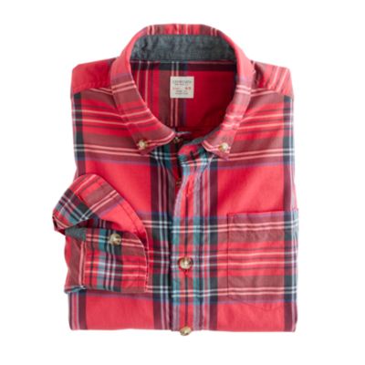 Boys' tartan shirt in vintage barn
