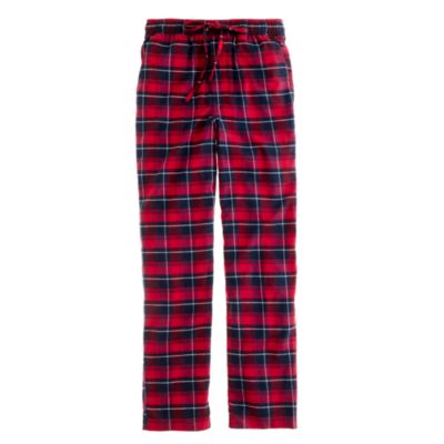 Flannel sleep pant in danbury red check