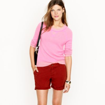 Broken-in boyfriend chino short