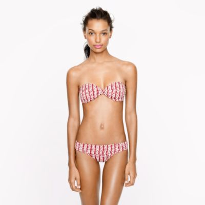 Herringbone stripe bandeau top