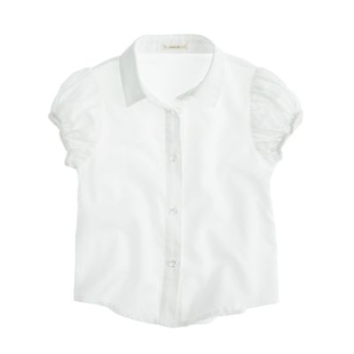 Girls' tissue oxford academy shirt