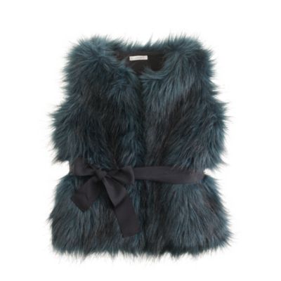Girls' fiona faux fur vest