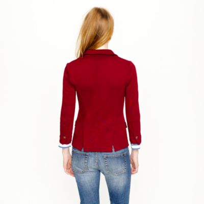 Double-breasted gold-button blazer