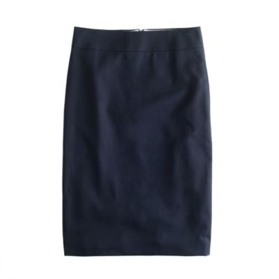 Pencil skirt in superfine cotton