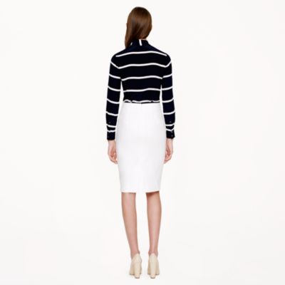 Pencil skirt in superfine cotton