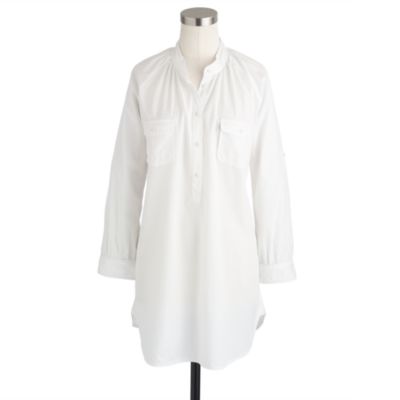 Pocket tunic in end-on-end cotton