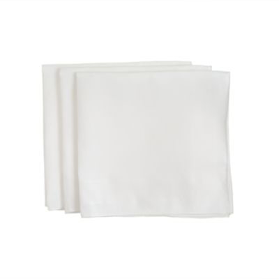 Drake's&reg; white linen solid handkerchief<BulletPoint></BulletPoint>