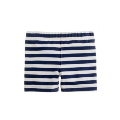 Girls' tumble short in nautical stripe